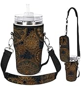 AUPET Water Bottle Holder Carrier Bag fit for 30/20 /14 oz Stanley Flowstate IceFlow Yeti Tumbler...