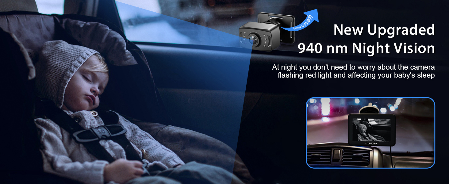 car camera for baby with night vision