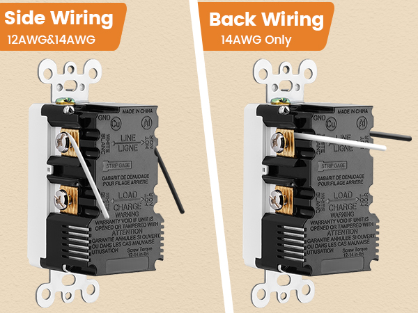 gfi electrical outlet 15 amp white