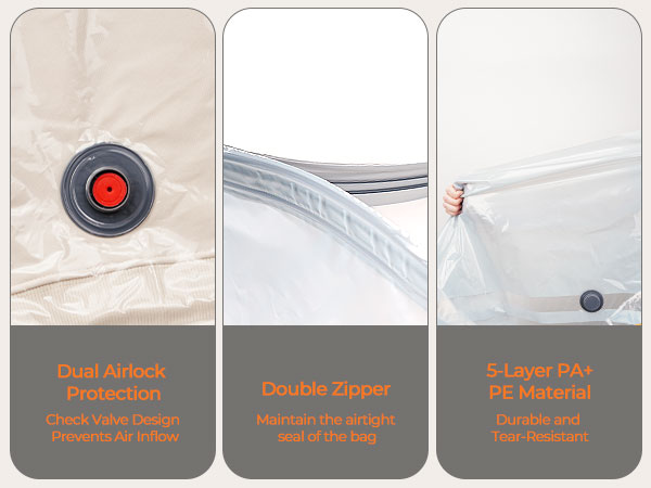 Hanging Vacuum Storage Sealer Bags Space Saver Bag for Clothing