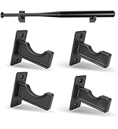 Hikeen 2 Packs Baseball Bat Wall Mount Bat Display Rack Bat Hangers Holder for Horizontal Display