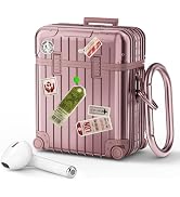 KOREDA Compatible with AirPods Case Cover, Funny Suitcase Design Case for Airpods 2nd Generation/...