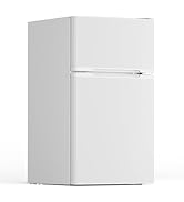 Electactic 3.1 Cu.Ft Small Fridge with Freezer, Compact Refrigerator with 2 Doors, Mini Fridge wi...