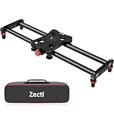 Zecti Camera Slider 16 "/40 cm Adjustable Carbon Fiber Camera Dolly Track Slider Video Stabilizer...