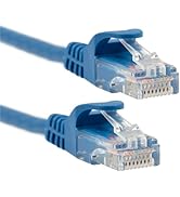 CablesAndKits - CAT6 Ethernet Snagless UTP Cable, PVC Jacket (CM), 7ft Blue, Pure Copper, RJ45 Co...
