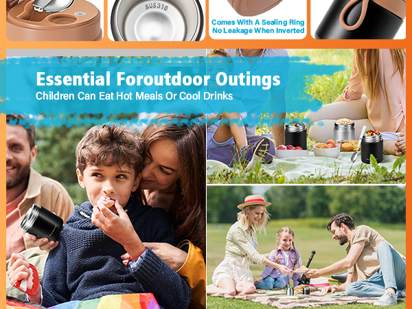 15.2oz Kids Thermos Food Jar – SUS316 Insulated Lunch Container with Handle &amp;amp; Spoon