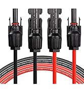 CERRXIAN 14AWG 3.2FT Solar Panel Extension Cable, Solar Male to Female Connector,Solar Panel Wire...
