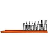 Mayhew Tools 16019 Metric Hex Socket Bit Set, 8-Piece, Polished Chrome
