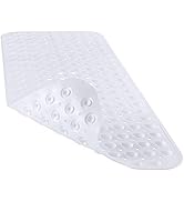 YINENN Bath Tub Shower Mat 40 x 16 Inch Non-Slip and Extra Large, Bathtub Mat with Suction Cups, ...