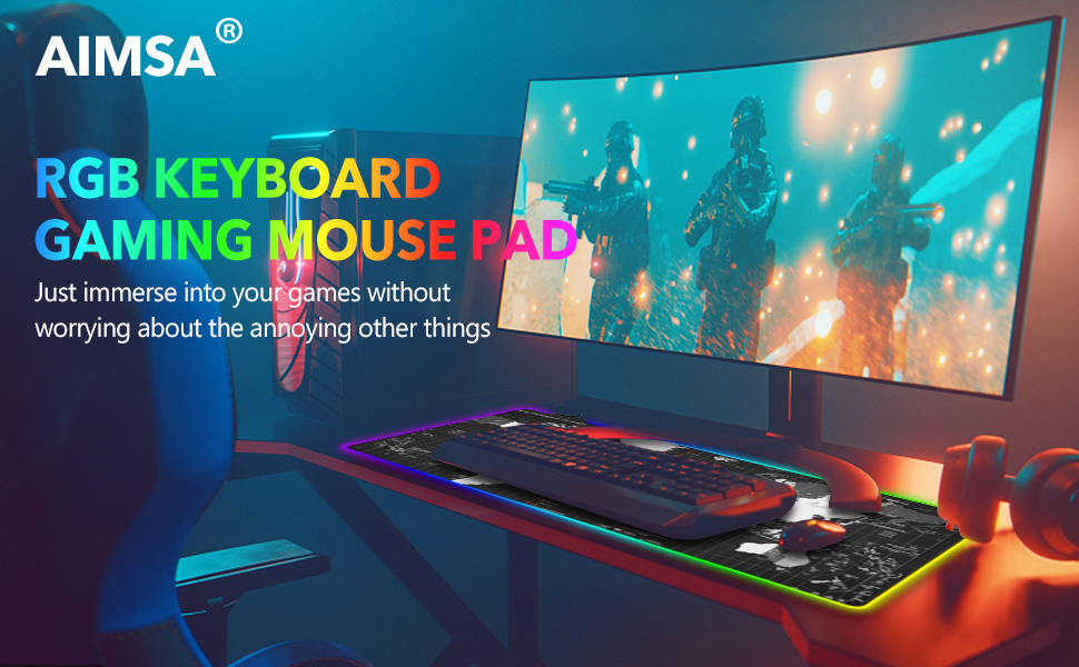 World Map rgb mouse pad