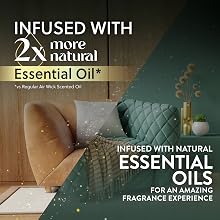 Infused with 2x more natural essential oil * vs regular Air Wick SO