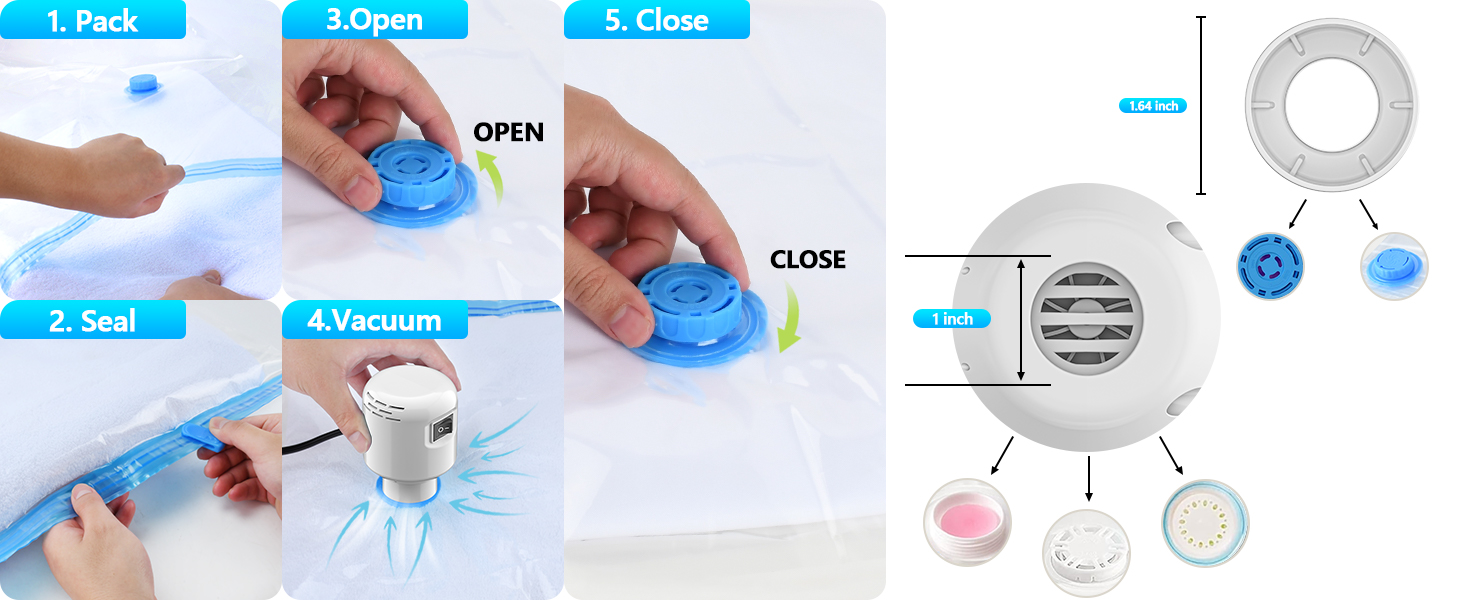 GGH Electric Air Pump for vacuum seal bags Travel