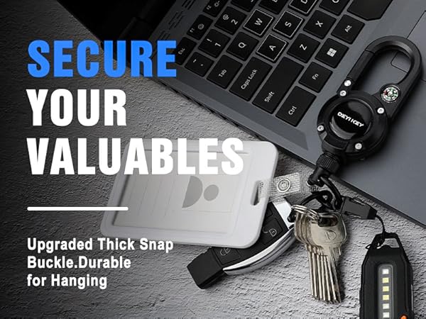 badge clips retractable; key card holder retractable