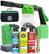 Wontolf CWK188 Car Wash Kit with Foam Gun, Car Wash Soap, Interior Detailer Cleaner, Wheel Cleane...