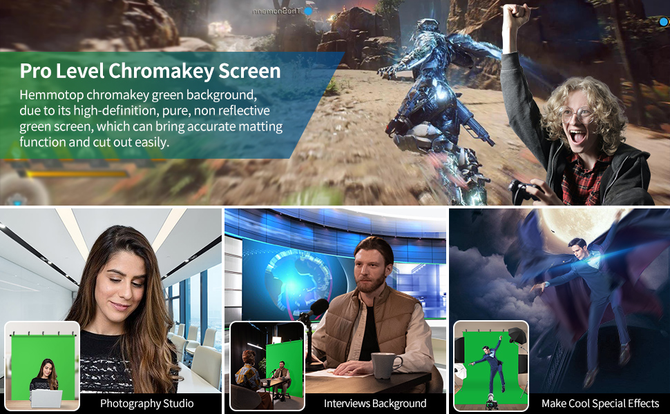 green screen with stand kit