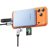 ORICO 10Gbps Magnetic M.2 NVMe SSD Enclosure with USB-C Dock Compatible for Phone 17/16/15 Pro/Ma...