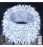 Ollny Christmas Lights Outdoor 400LED 131FT, Cool White Fairy Lights with Remote 3 Timer, Plug in...