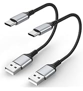 Adiceve Short USB to USB C Cable 2 Pack, 6 inch USBA to USBC Cable, 3.1A Short USB C Fast Chargin...