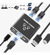 Ethernet Splitter 1 to 2 | High Speed 1Gbps/1000Mbps Network Splitter [2 Devices Networked Simult...