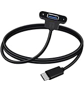 YINGAYOU USB 3.0 Extension Cable 5Gbps Transmission Rate USB 3.0 Male to Female Cable with Panel ...