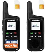 TIDRADIO TD-M2 Pro Unlimited Range Rapid Global Walkie Talkies,Dual Mode -4G LTE PoC Radio with S...