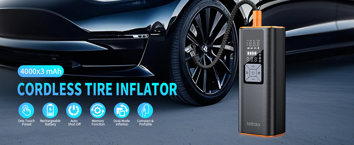 tire inflator portable air compressor