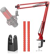YOUSHARES Boom Arm Compatible with HyperX Quadcast Microphone, Quadcast Boom Arm with Adapter and...