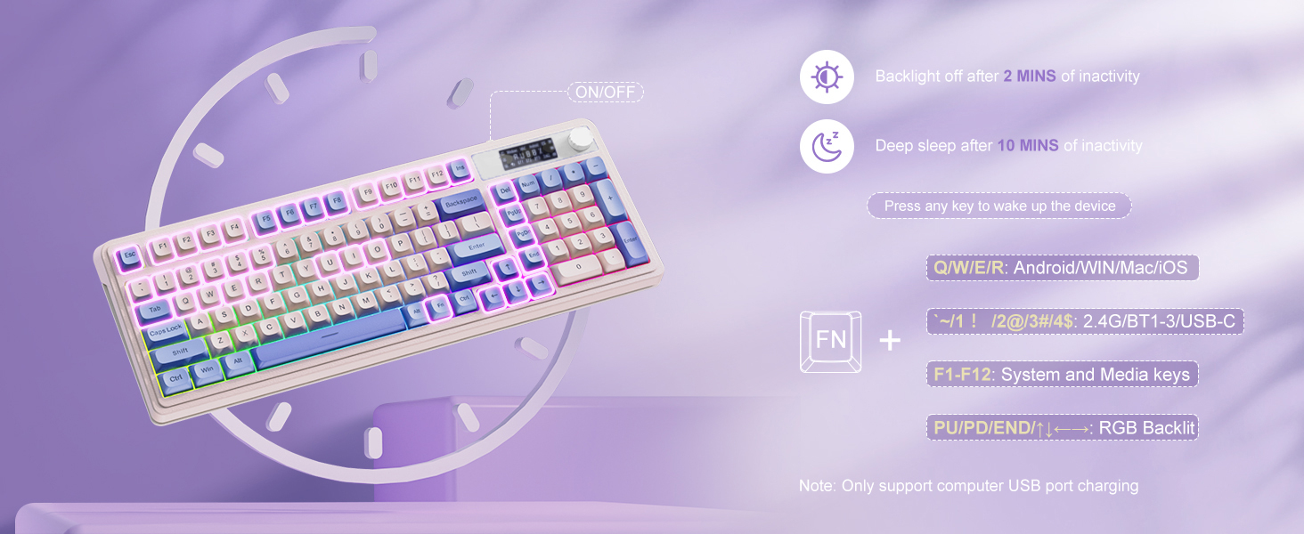 pink keyboard gaming