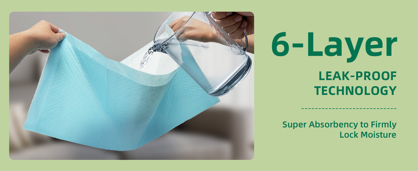 6-LAYER LEAK-PROOF PROTECTION PUPPY PEE PADS