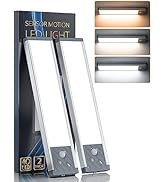 Under Cabinet Lights Motion Sensor Lights Indoor, 3 Color Temperatures Wireless Rechargeable Nigh...