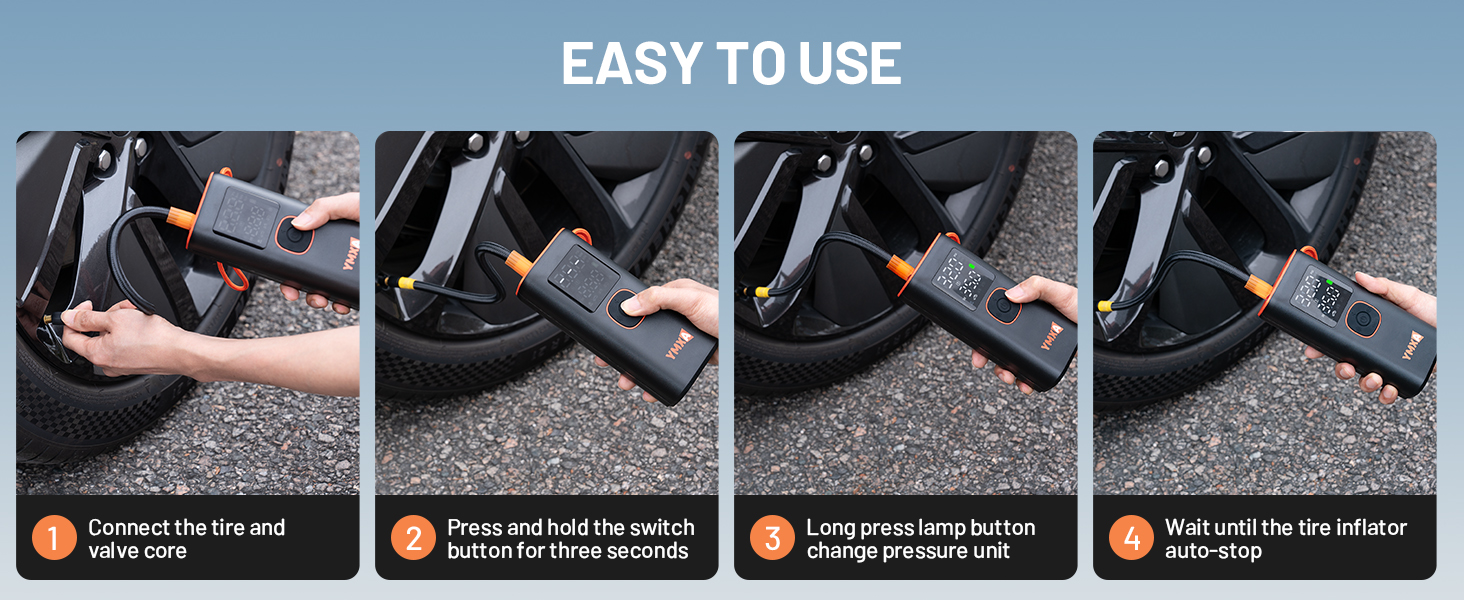 Car Tire Inflator Portable Air Compressor