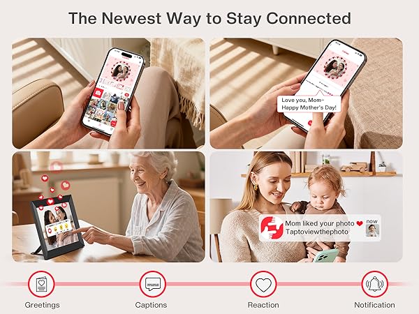 frameo digital frame wifi picture photo video share moment from phone