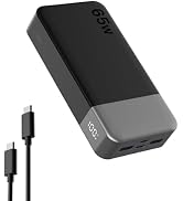 NOBIS Portable Charger 20000mAh 65W Power Bank Fast Charging | 2C+2A Battery Pank with Digital Di...