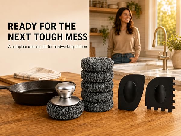 steel wool scrubber