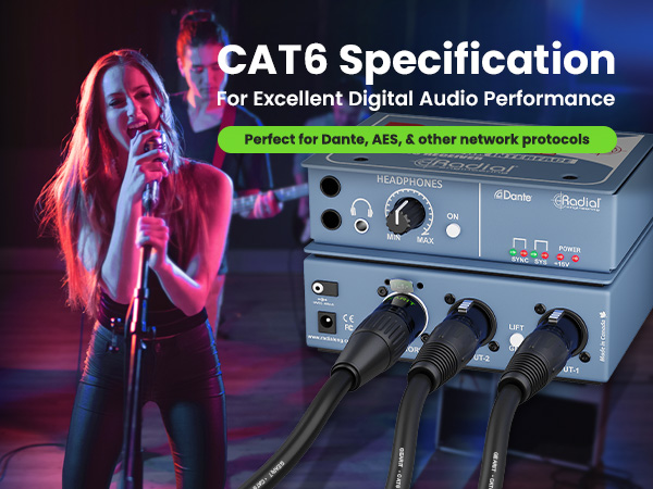 GearIT Cat6 shielded ethernet cable Ethercon compatible