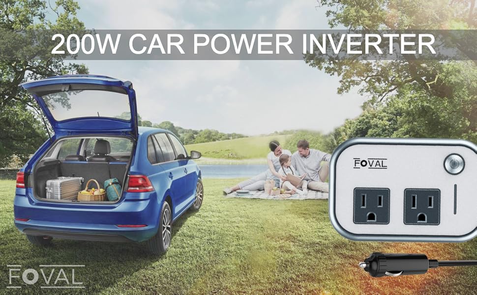 200W Power Inverter USB C