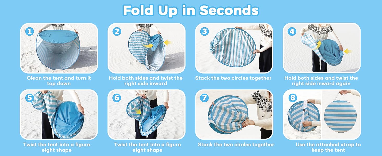 fold up in seconds