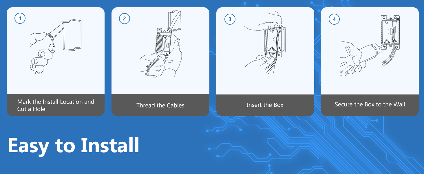 Old Work Box 1 Gang Electrical Outlet Box