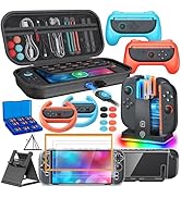 Switch 2 Accessories, [Charge Inside]Case Bundle for for Nintendo Switch 2 2025 Console, FYOUNG 2...