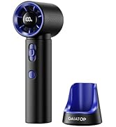 Gaiatop Portable Handheld Turbo Fan, 100 Gear High Speed, Up to 12H Rechargeable Personal Fan wit...