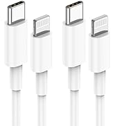 6FT USB C to Lightning Cable, 2 Pack [Apple MFi Certified] USB C iPhone Charger PD Fast Charging,...