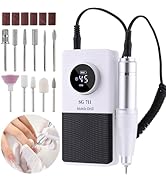 Electric 45000RPM Nail Drill Machine Rechargeable Portable Nail File Electric DIY Nail Drill Kit ...
