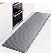 HappyTrends Kitchen Mat Cushioned Anti-Fatigue Floor Mat,17.3"x 60",Thick Waterproof Non-Slip Kit...