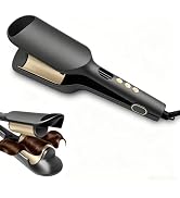 Coobosee Hair Crimper Waver, 80W PTC Fast Heating, 120V | 6 Temp Settings 210?-400?, Negative Ion...