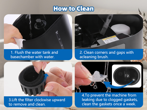 How to clean the humidifiers?