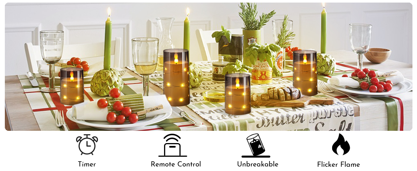 gray candles