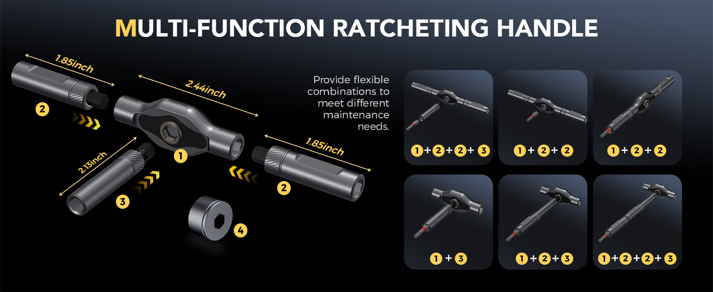 multifunction ratcheting handle