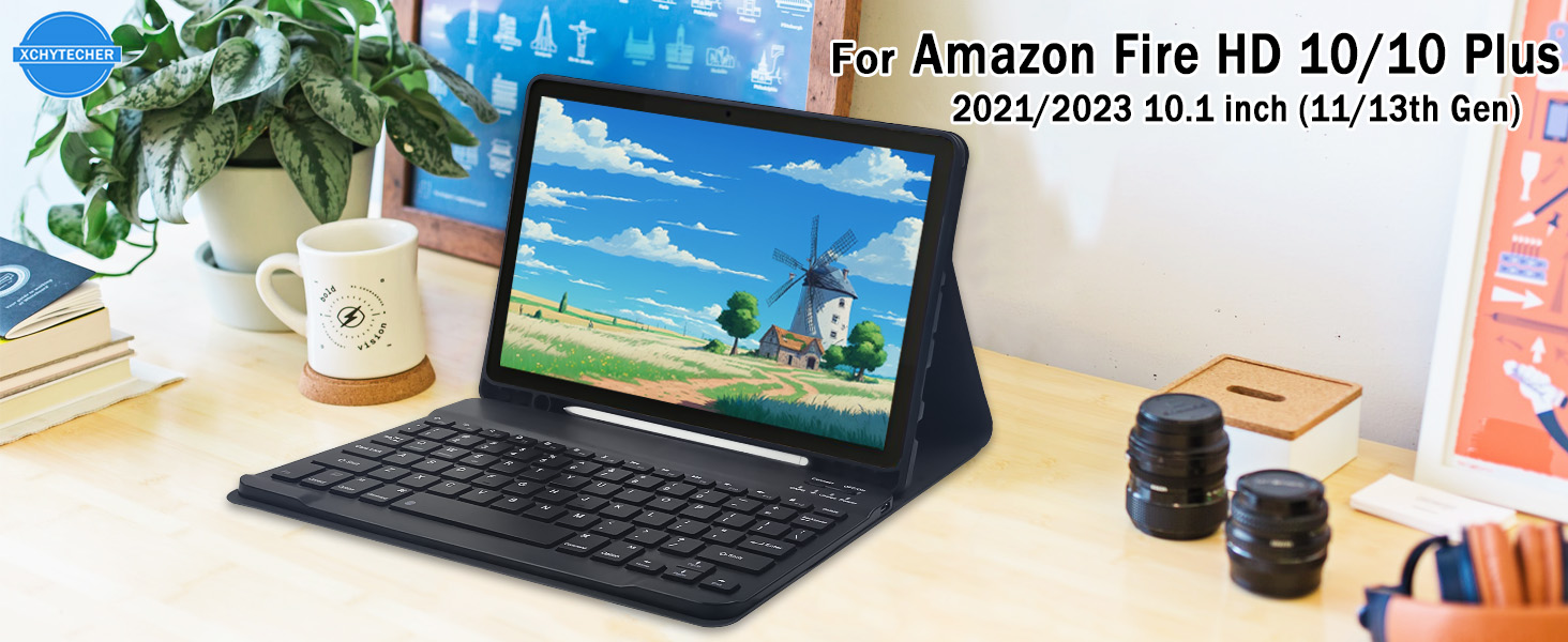 HD 10/10 Plus Keyboard case-Black+-1