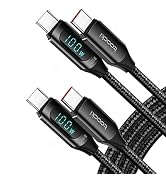 USB C to USB C Cable [6.6ft/2Pack], 100W USB C Charge Cable Fast Charging Type C Charge Cable wit...