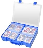 ALCYON 1600+ Baseball Card Storage Box, Sports Cards Holder Organizer Hard Plastic Display Case C...